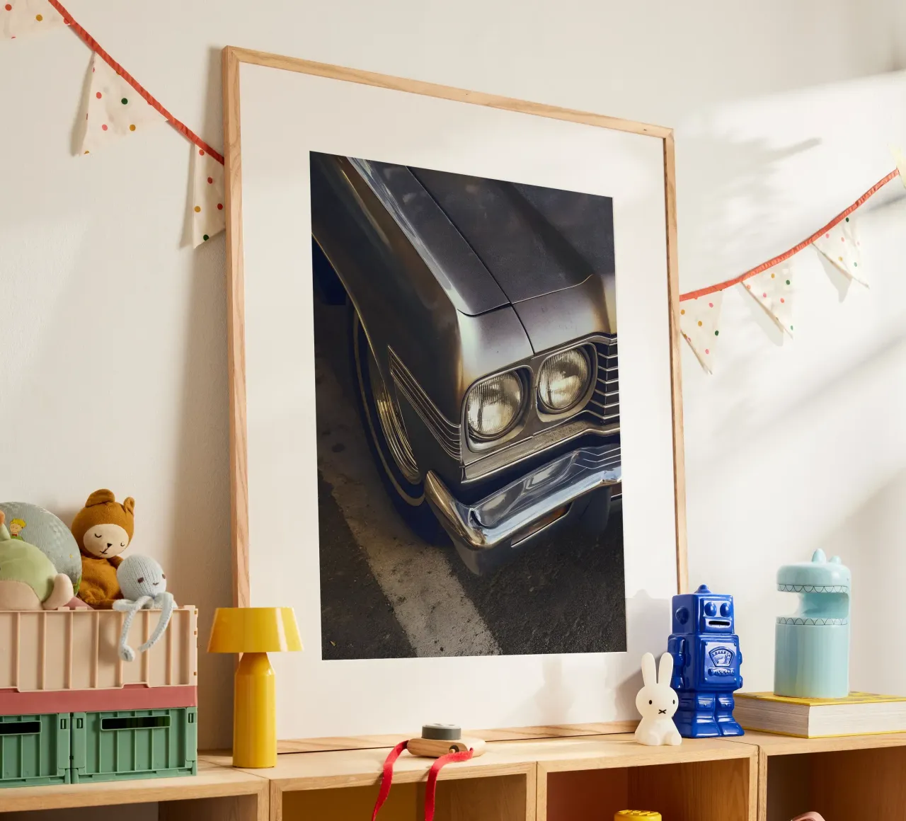 Dettaglio frontale di un'auto d'epoca carta hahnemühle da CAR EDITION