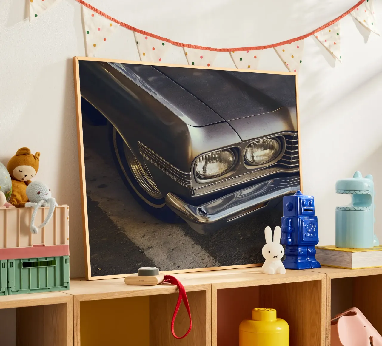 Dettaglio frontale di un'auto d'epoca carta hahnemühle da CAR EDITION
