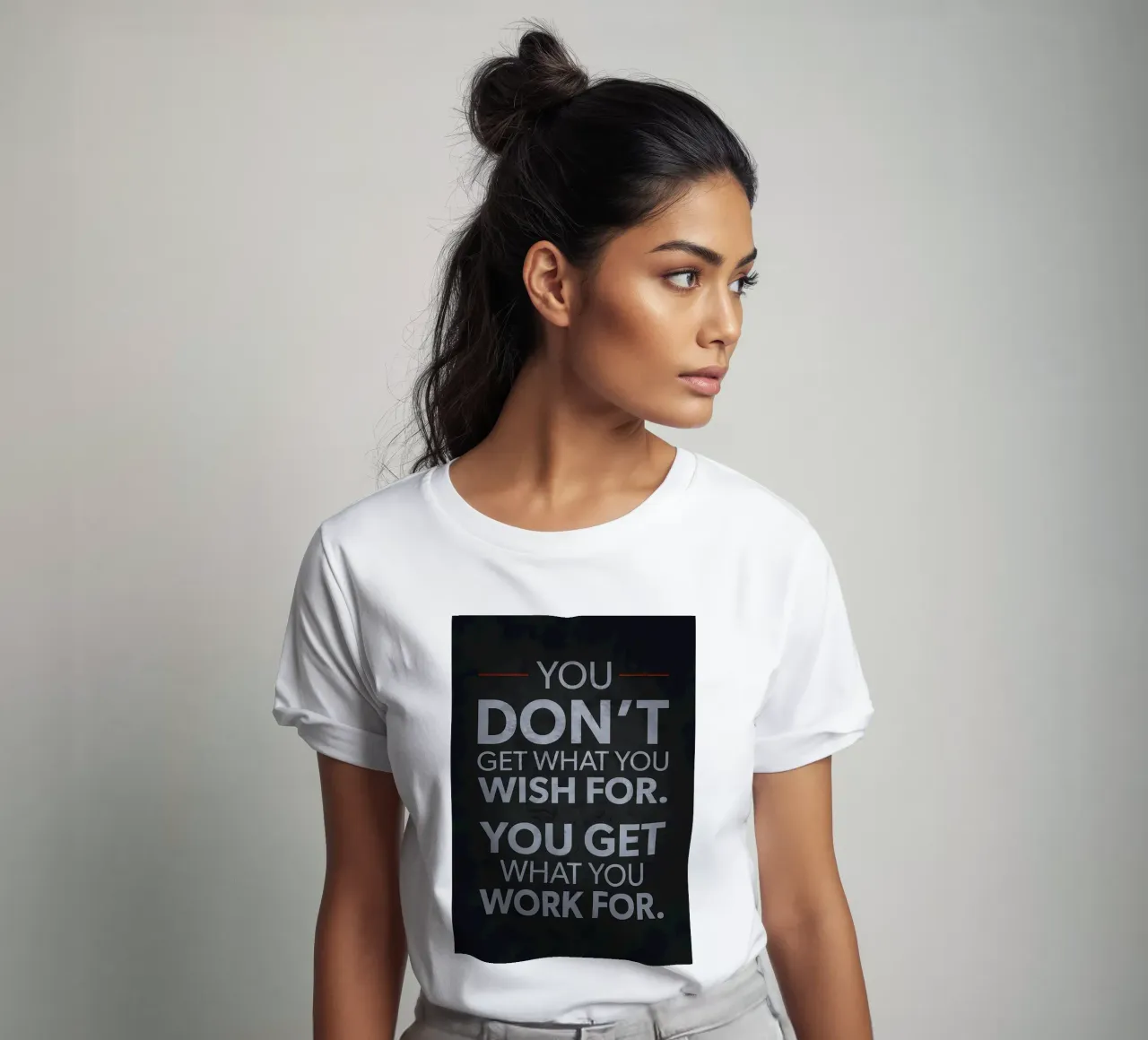Sé más fuerte que las excusas camiseta de Aara