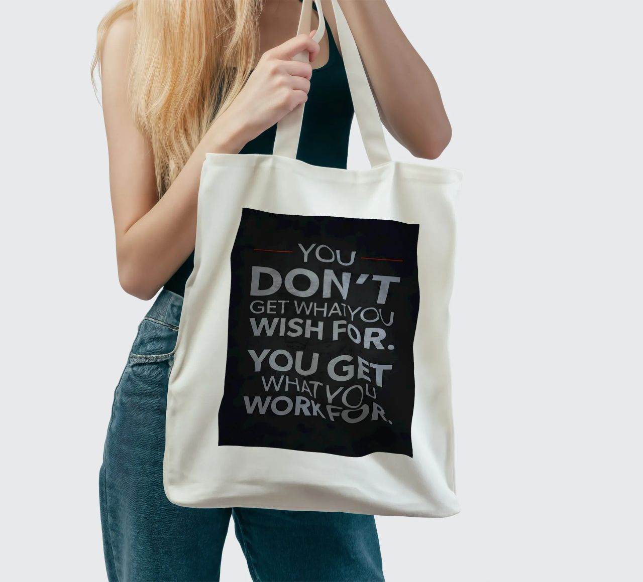 Siate più forti delle scuse borsa in juta da Aara