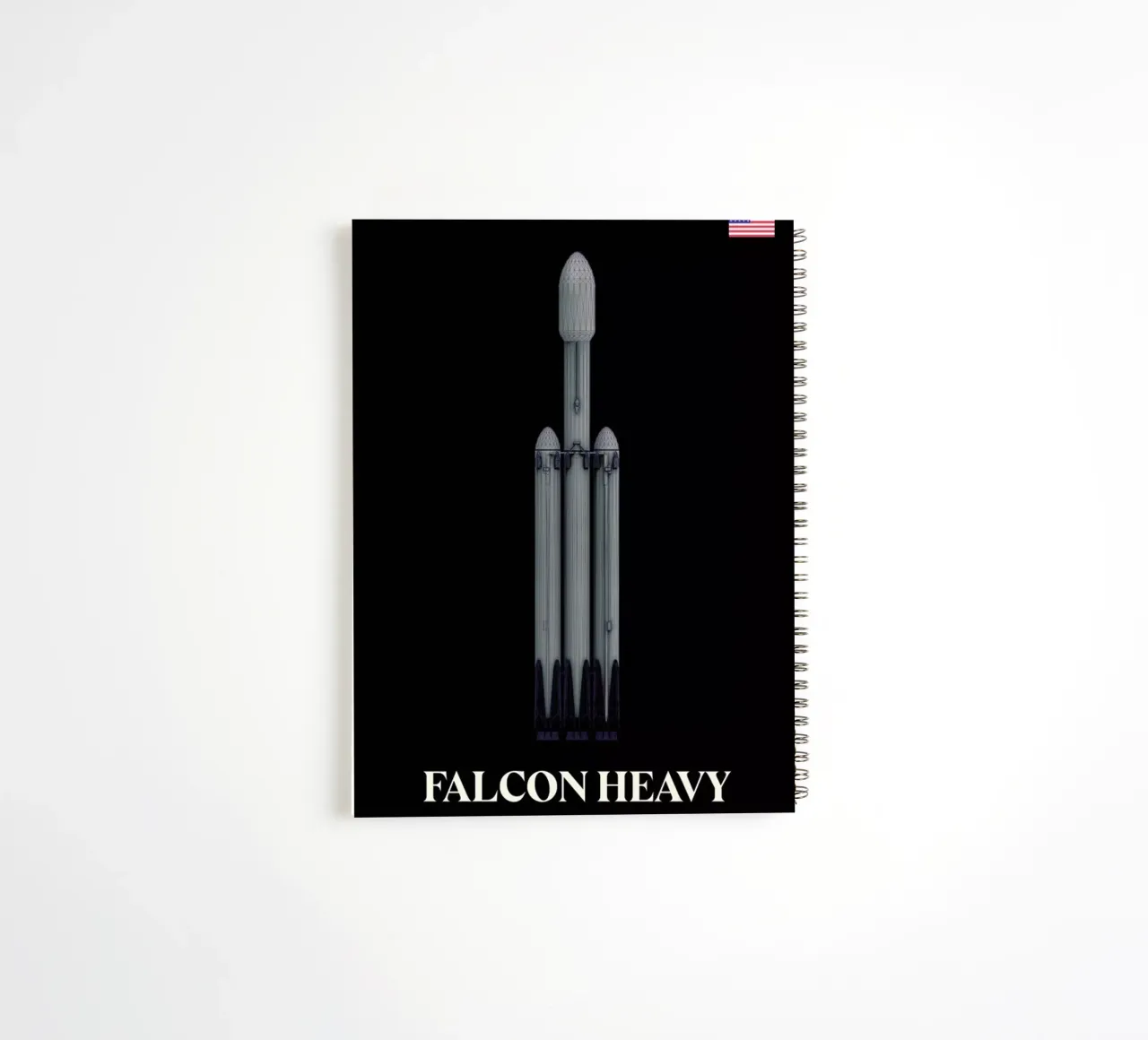 Falcon Heavy 2 spiral notebook by Marc Schulthess