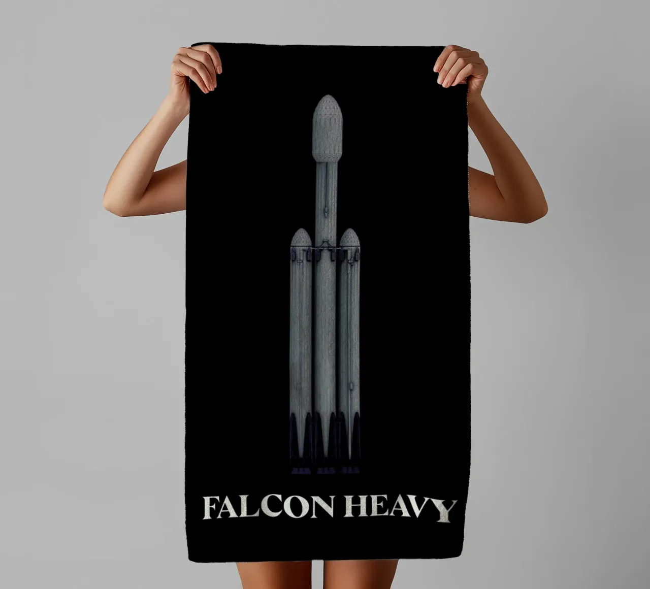 Falcon Heavy 2 asciugamano da bagno da Marc Schulthess