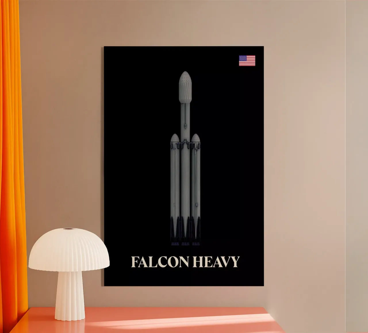 Falcon Heavy 2 plexiglass da Marc Schulthess