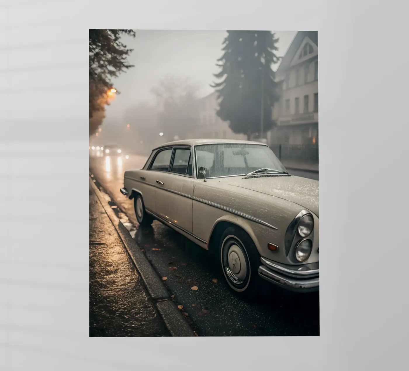 Oldtimer-Regen Backlit Folie von CAR EDITION