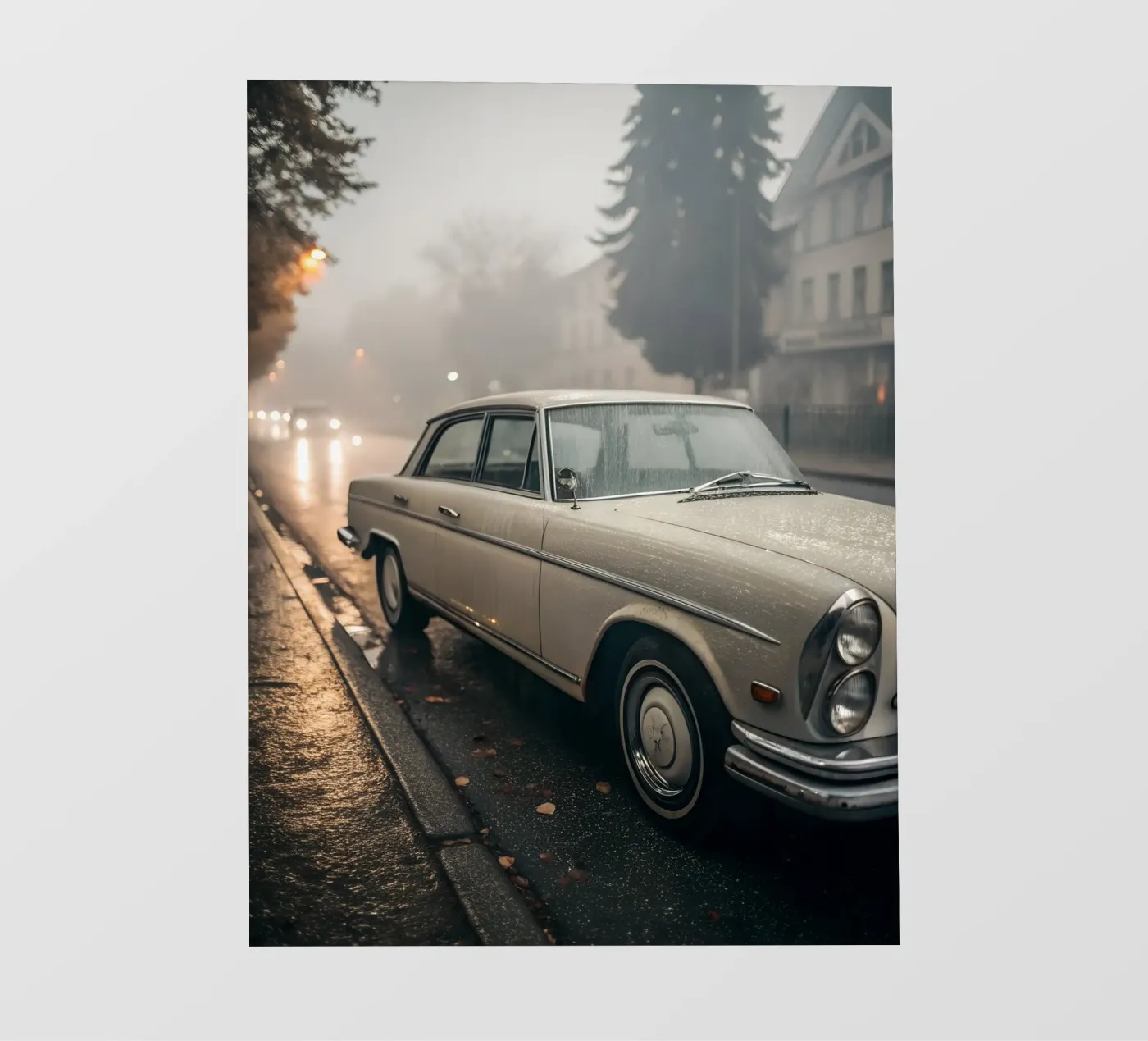 Oldtimer-Regen Backlit Folie von CAR EDITION