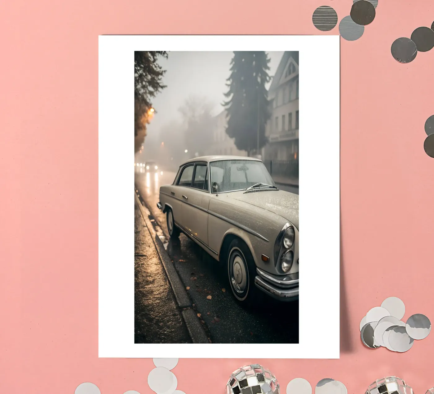 Oldtimer-Regen Stickerbogen von CAR EDITION