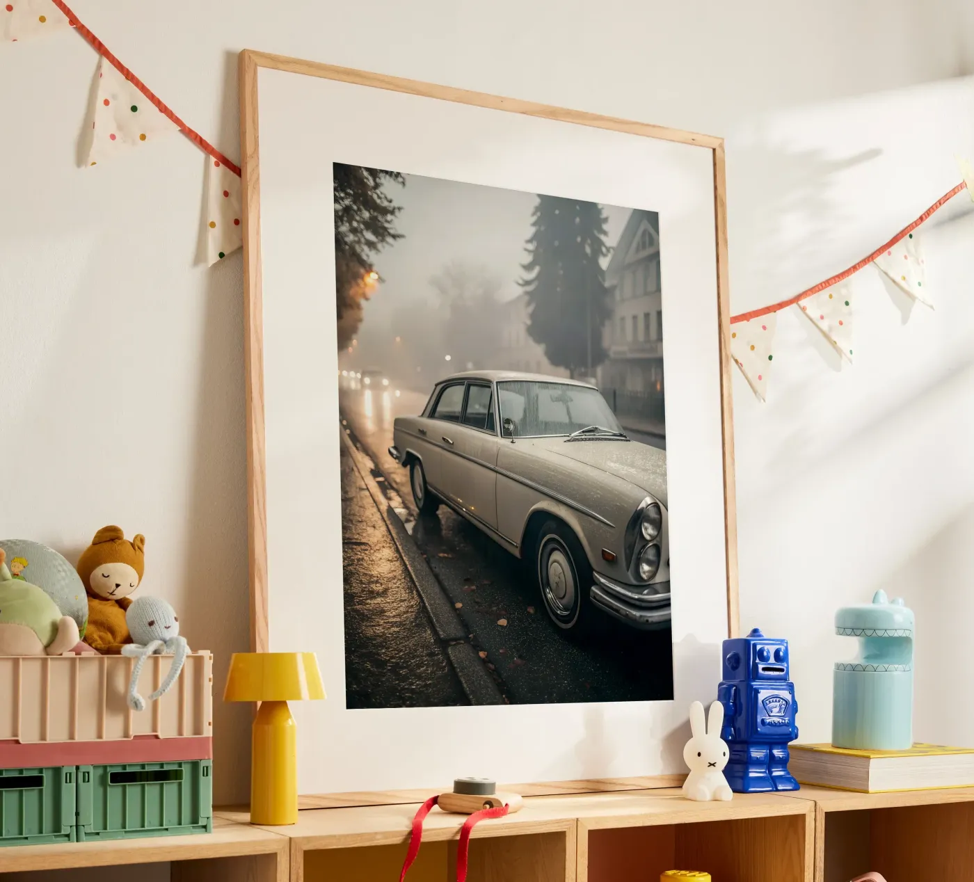 Oldtimer-Regen Poster von CAR EDITION