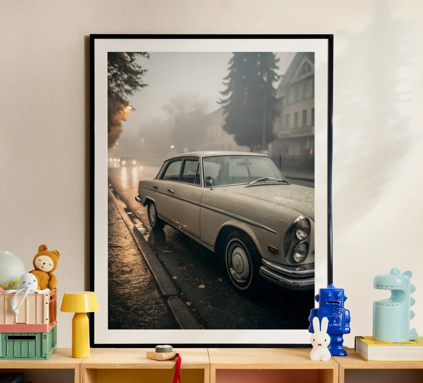 Oldtimer-Regen Poster von CAR EDITION