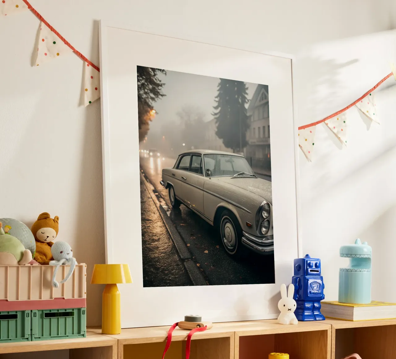 Klassieke auto regen poster van CAR EDITION