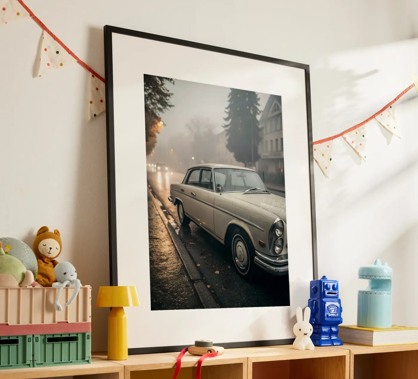 Oldtimer-Regen Poster von CAR EDITION