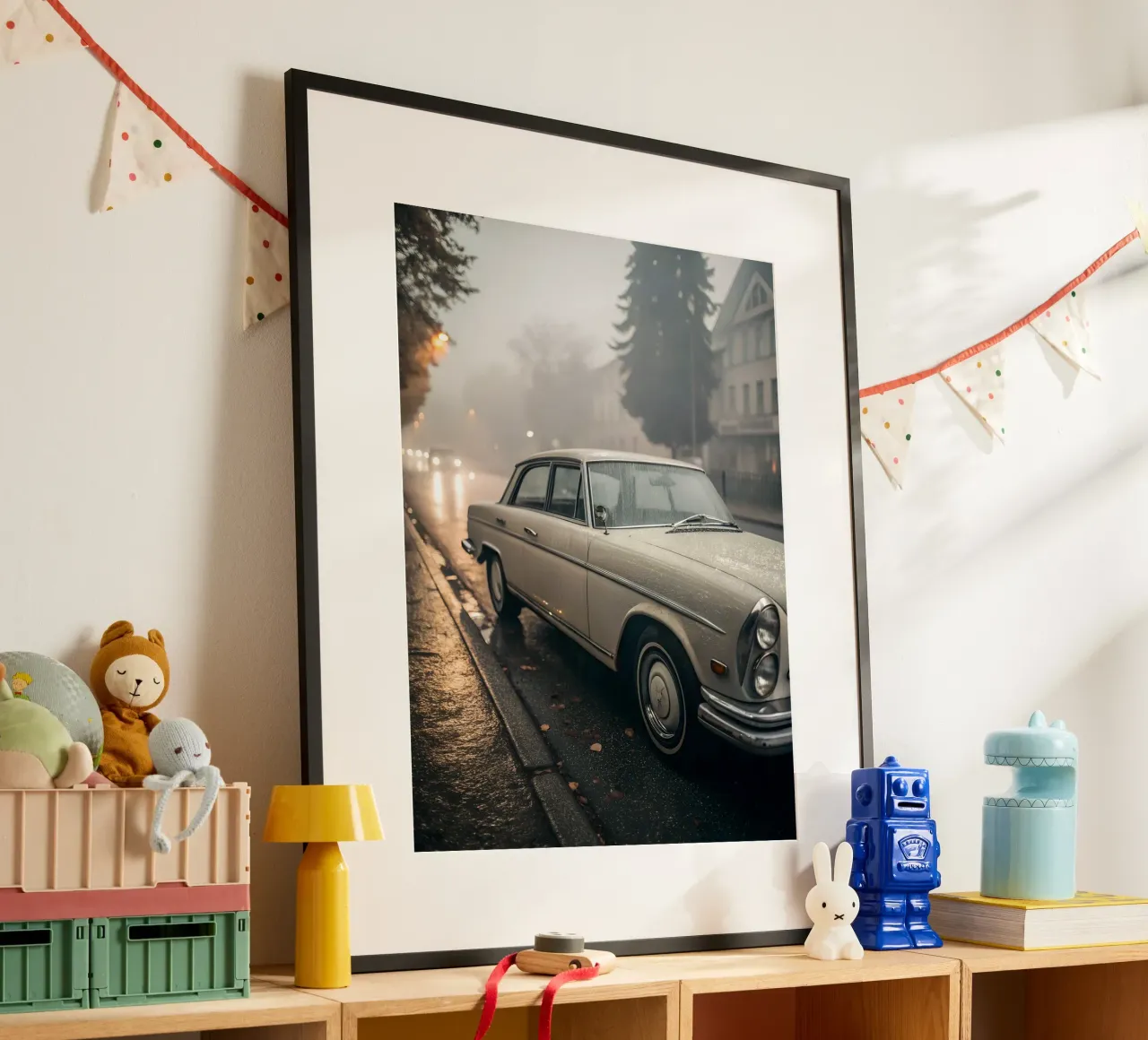 Klassieke auto regen poster van CAR EDITION