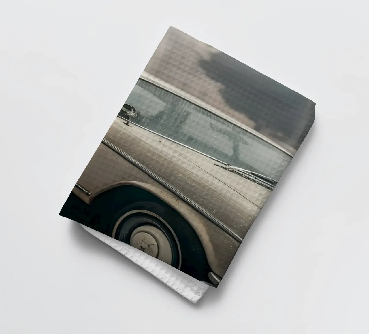Oldtimer-Regen Geschirrtuch von CAR EDITION