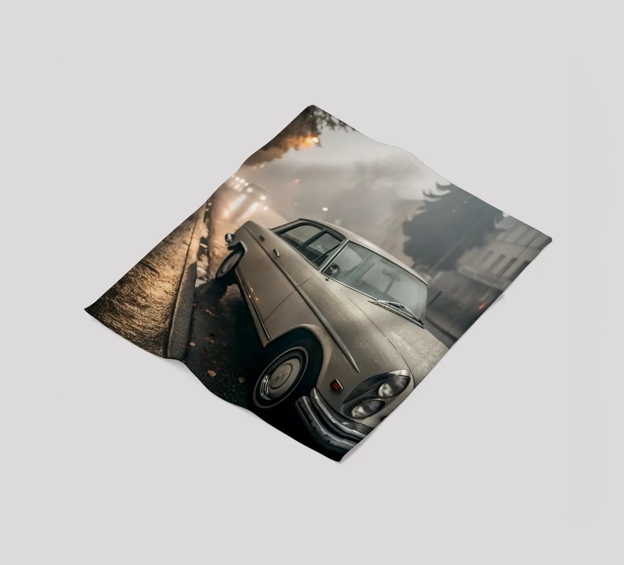 Oldtimer-Regen Fleecedecke von CAR EDITION