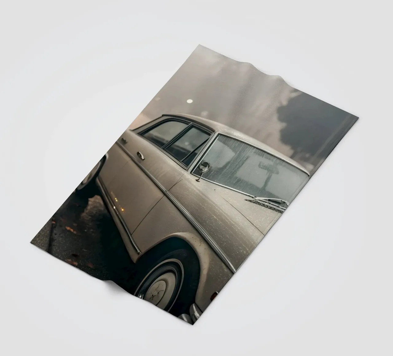 Oldtimer-Regen Fleecedecke von CAR EDITION