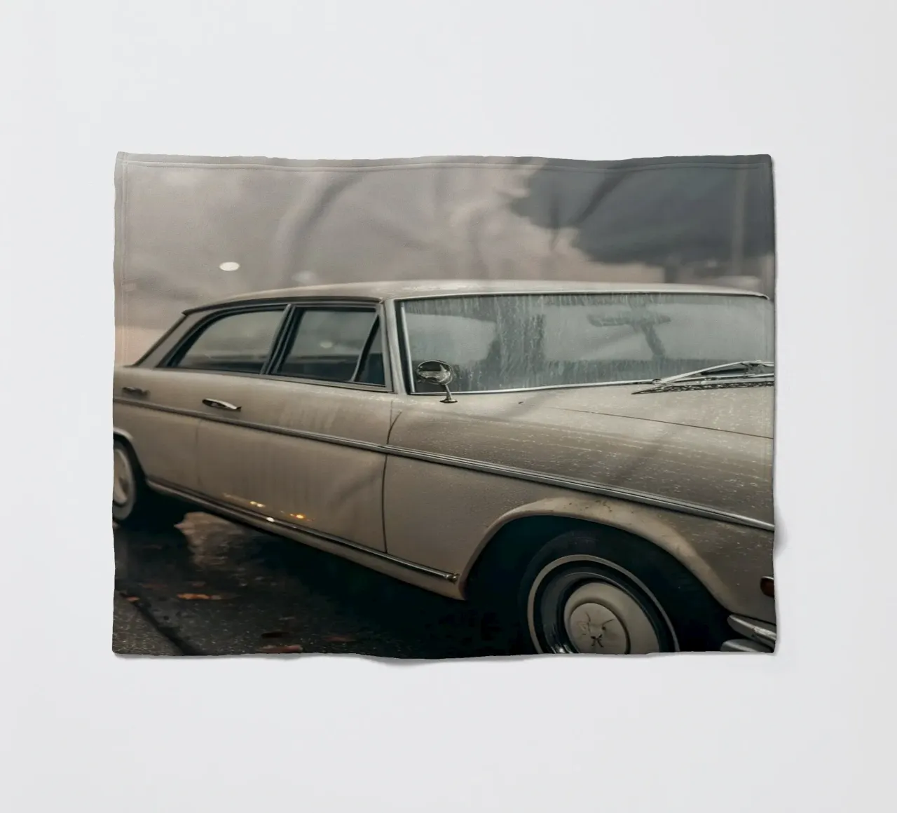 Oldtimer-Regen Fleecedecke von CAR EDITION