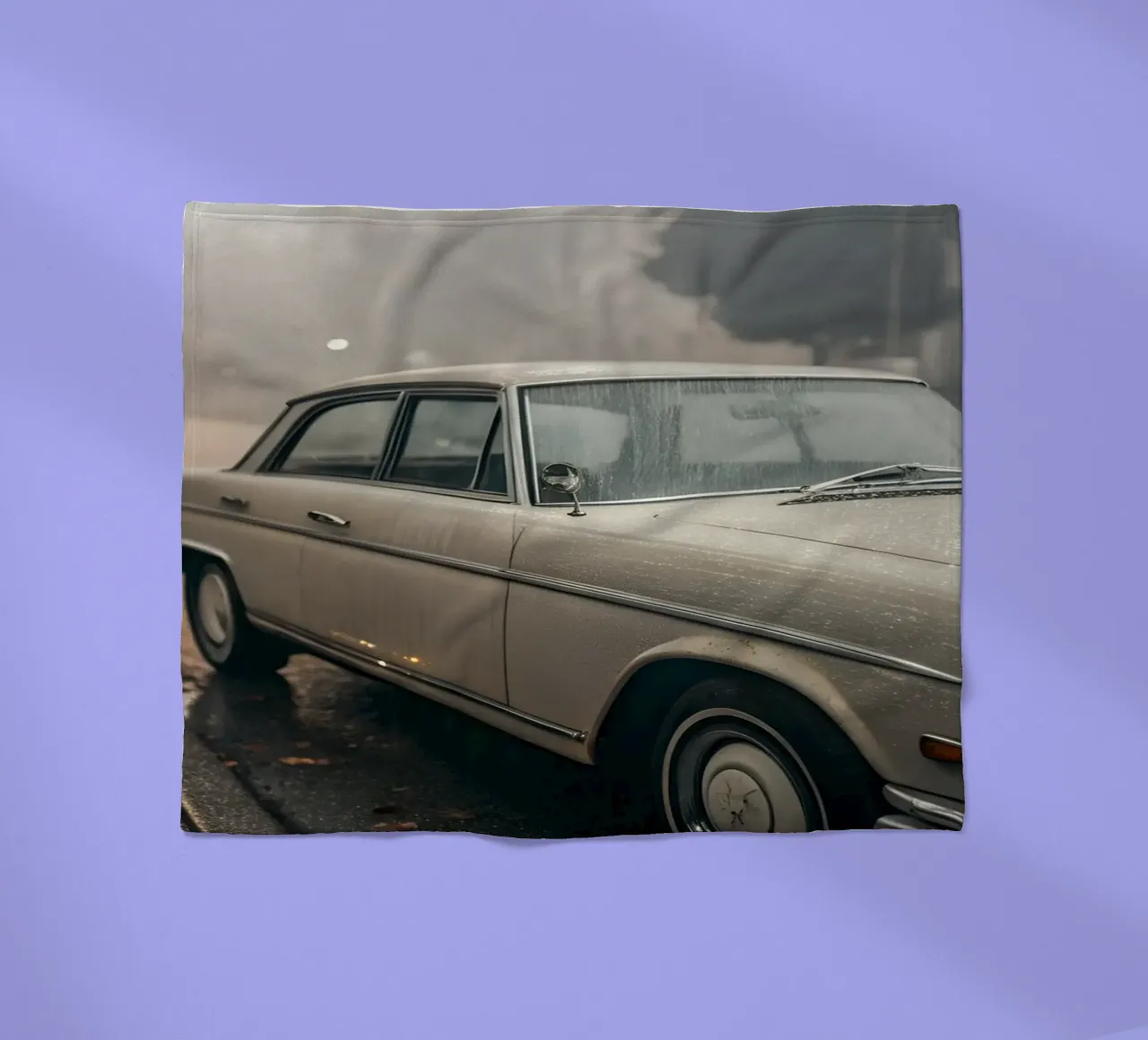 Oldtimer-Regen Fleecedecke von CAR EDITION