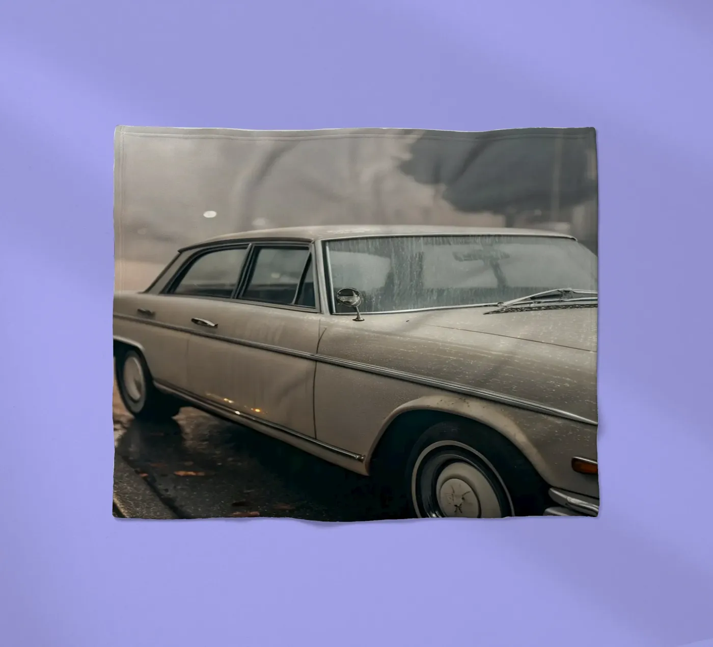 Oldtimer-Regen Fleecedecke von CAR EDITION