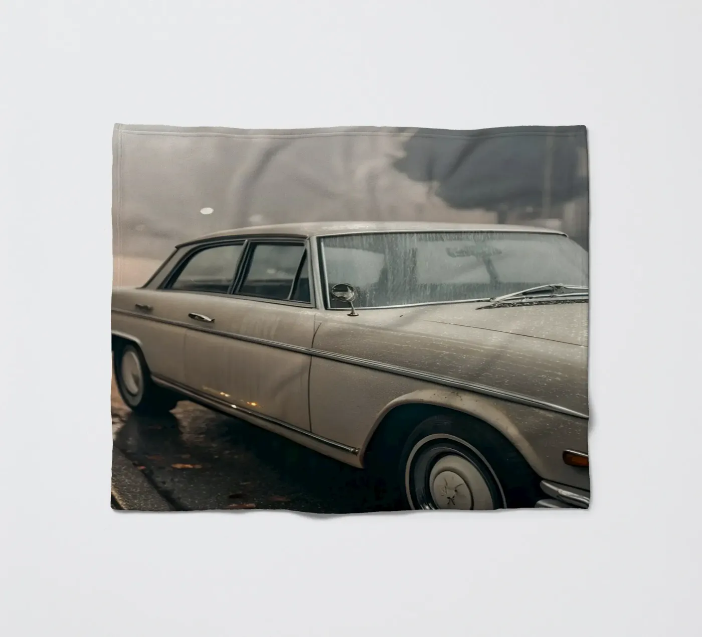 Oldtimer-Regen Fleecedecke von CAR EDITION