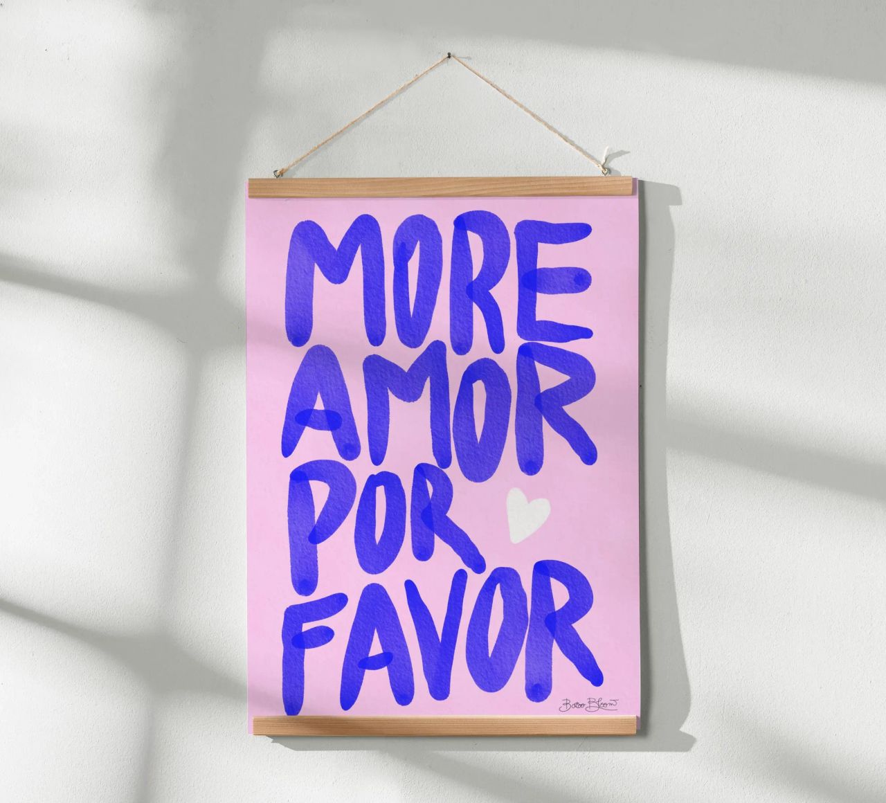 Più amore per favore poster da Baroo Bloom