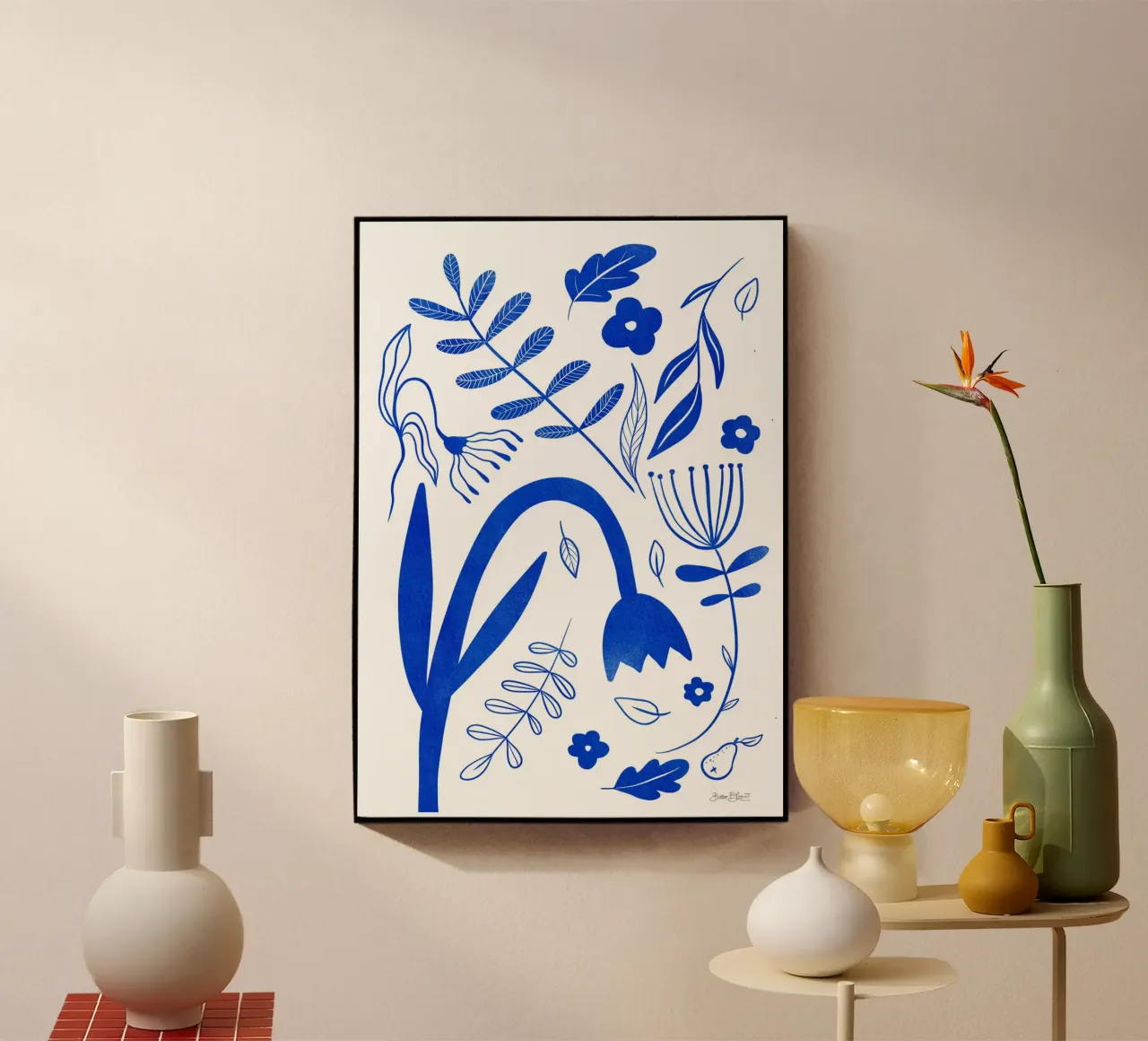 Fiori blu plexiglass da Baroo Bloom