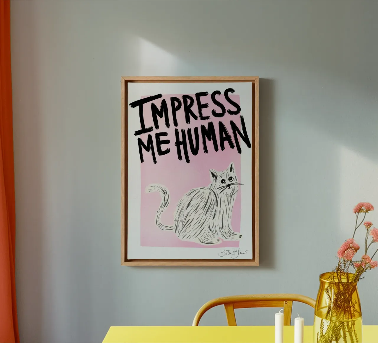 Cat Owner - Impress Me Human canvas by Baroo Bloom