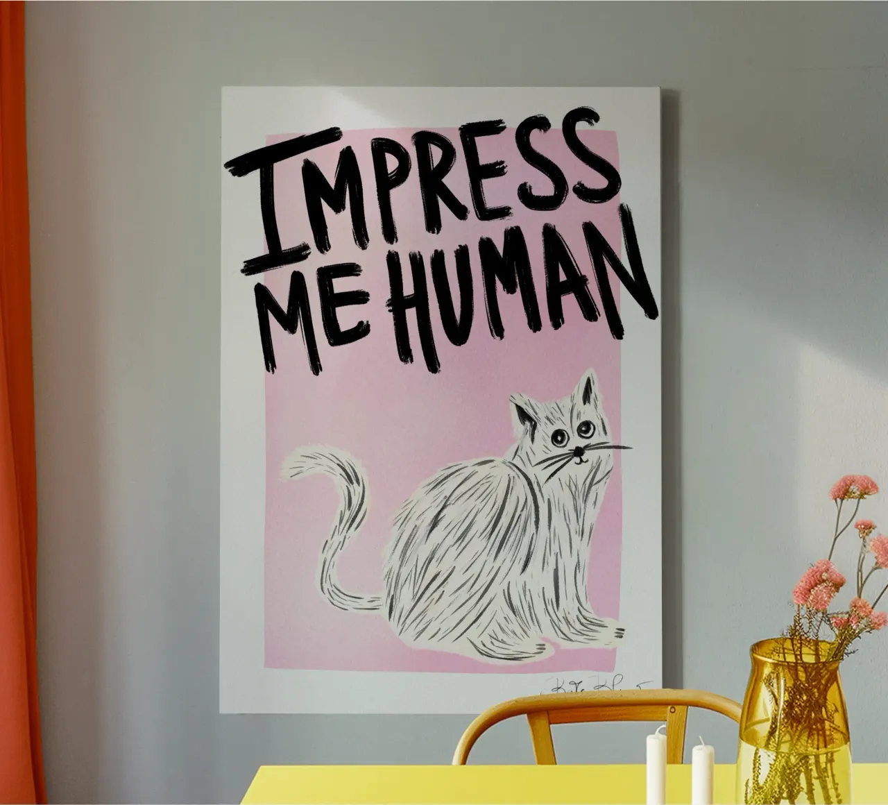 Cat Owner - Impress Me Human canvas by Baroo Bloom