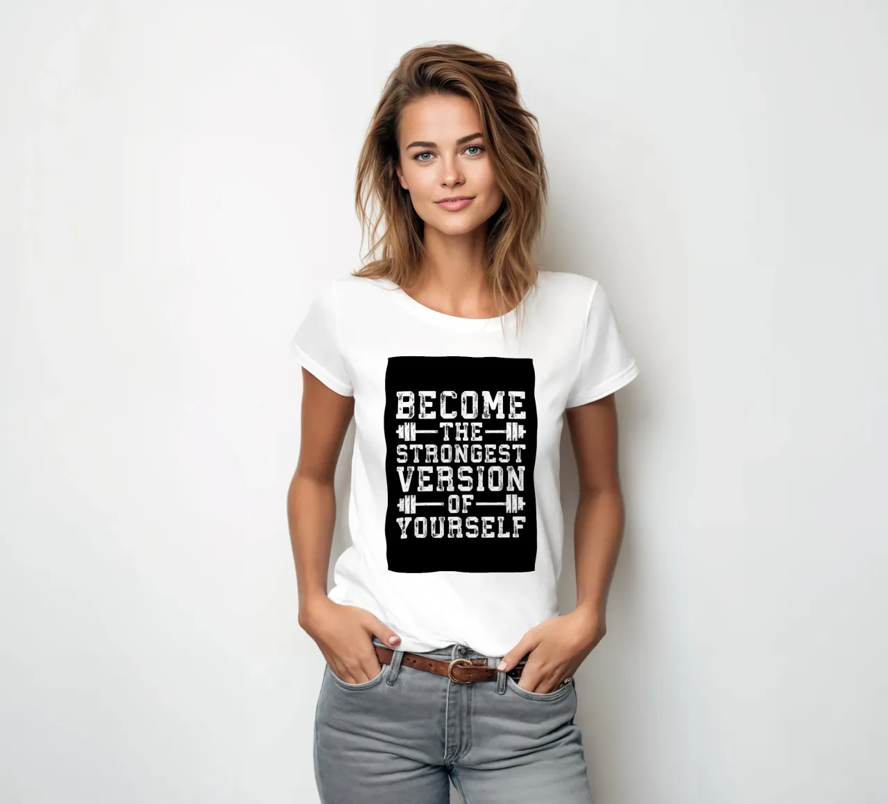 Challenged vs Defeated women's fitted t-shirt by Aara