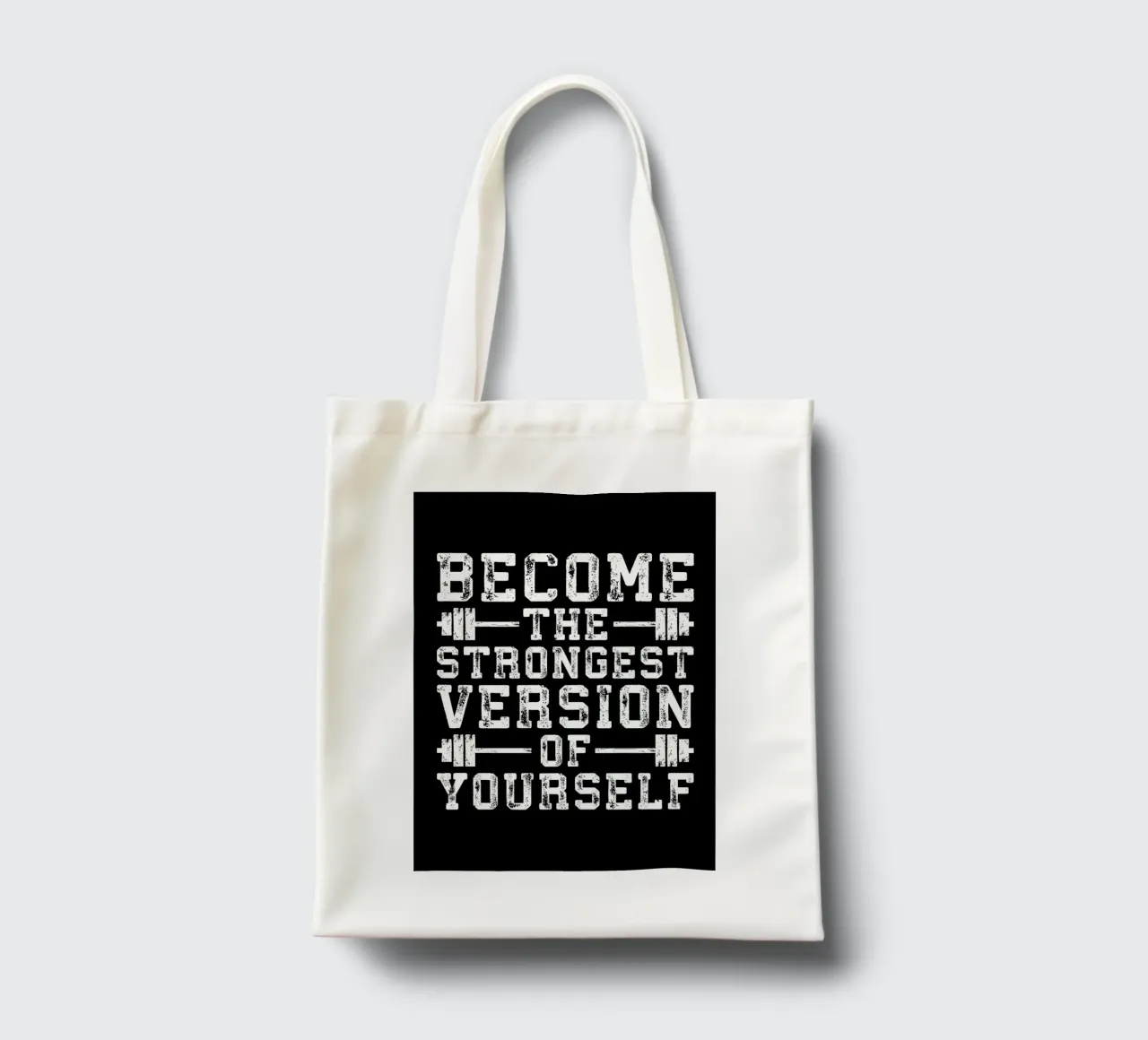 Challenged vs Defeated tote bag by Aara