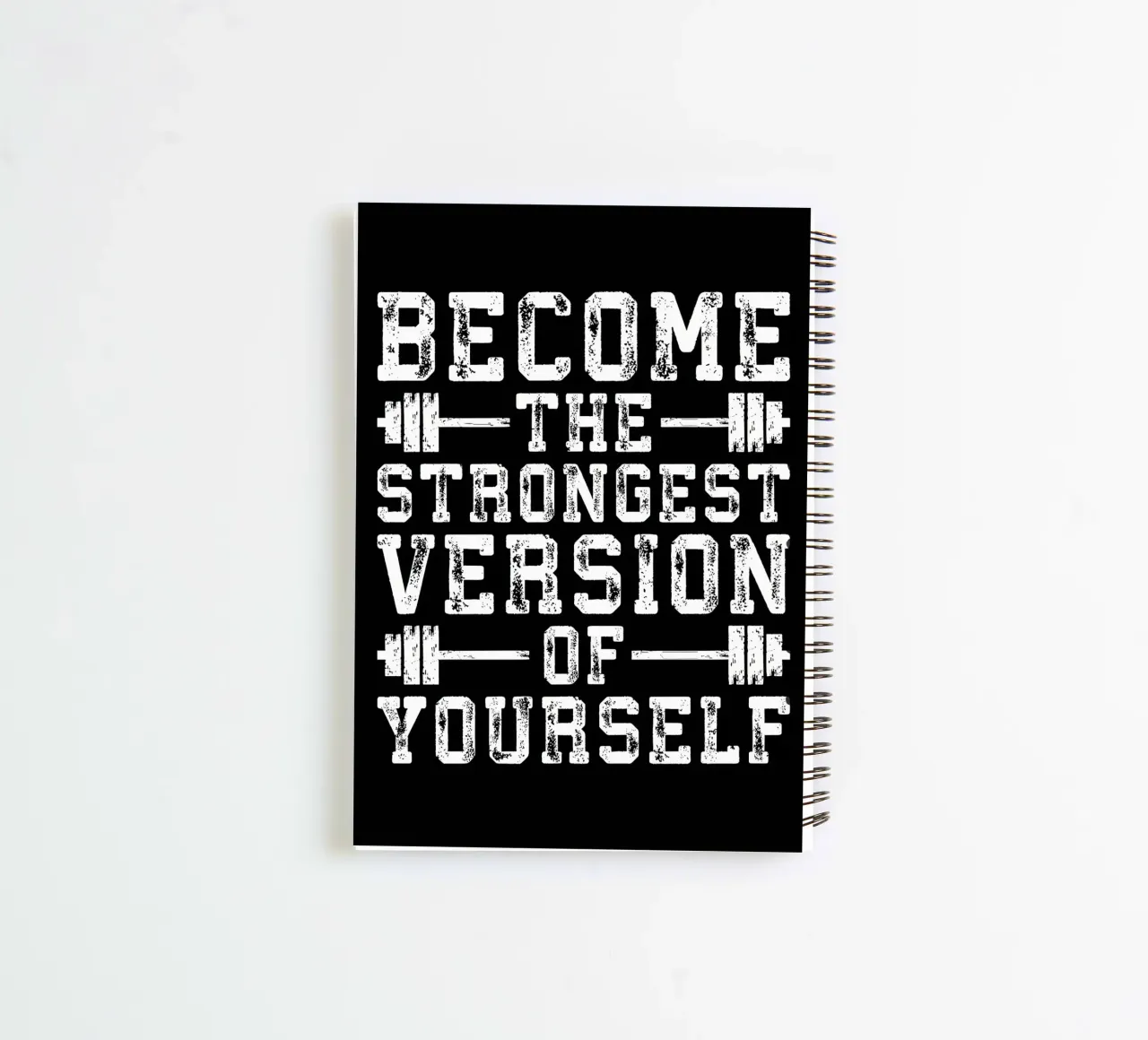 Challenged vs Defeated spiral notebook by Aara