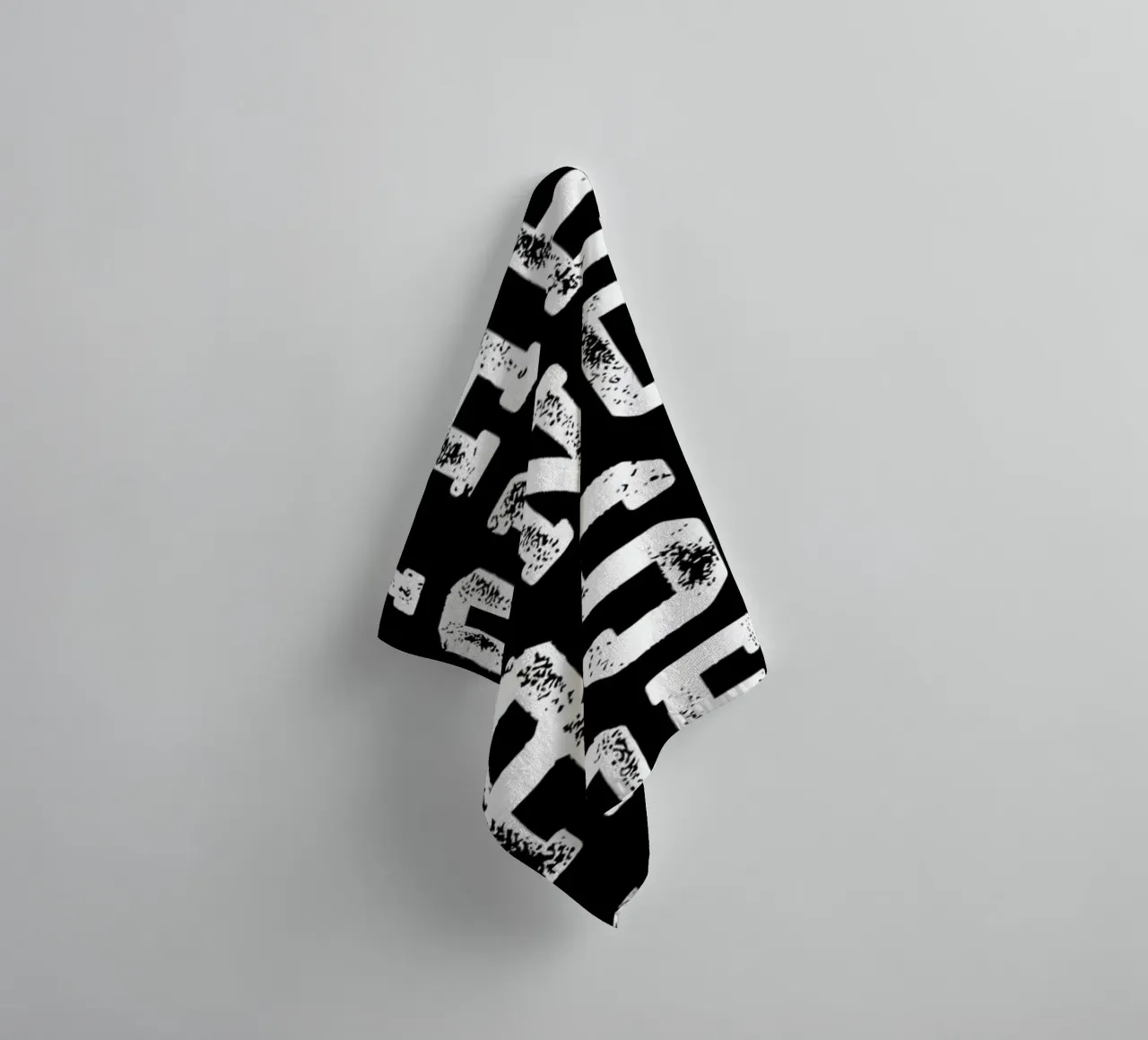 Challenged vs Defeated towel by Aara