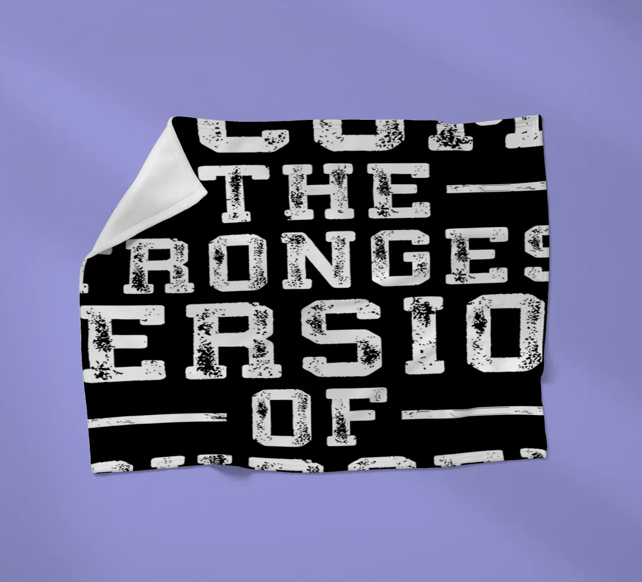 Challenged vs Defeated fleece blanket by Aara