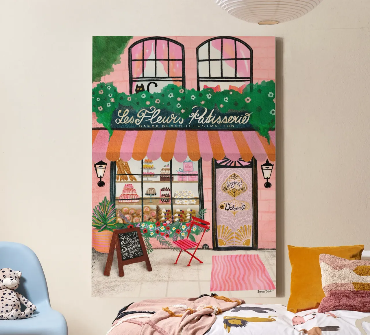 Façade de la boulangerie toile de Baroo Bloom