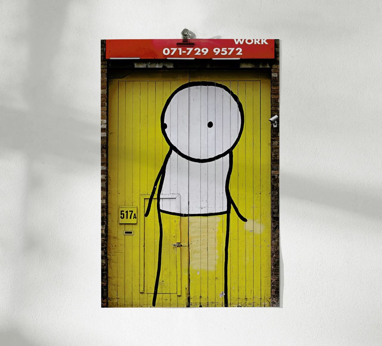 Streetart Gelb 1 poster by Sadia