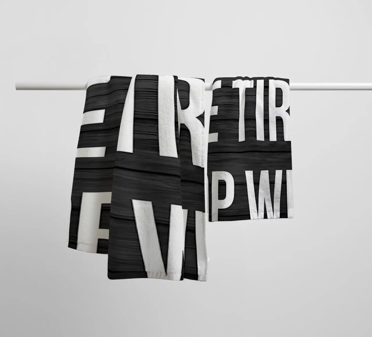 Hardest Worker In The Room towel by Aara