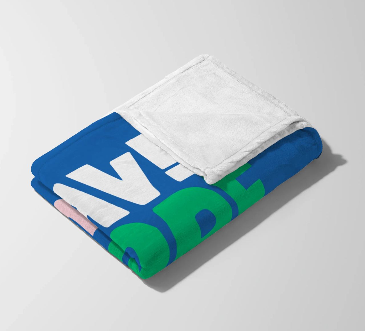 Divertirsi di più Design allegro e giocoso, moderno e colorato coperta in pile da THE MOTIVATED TYPE
