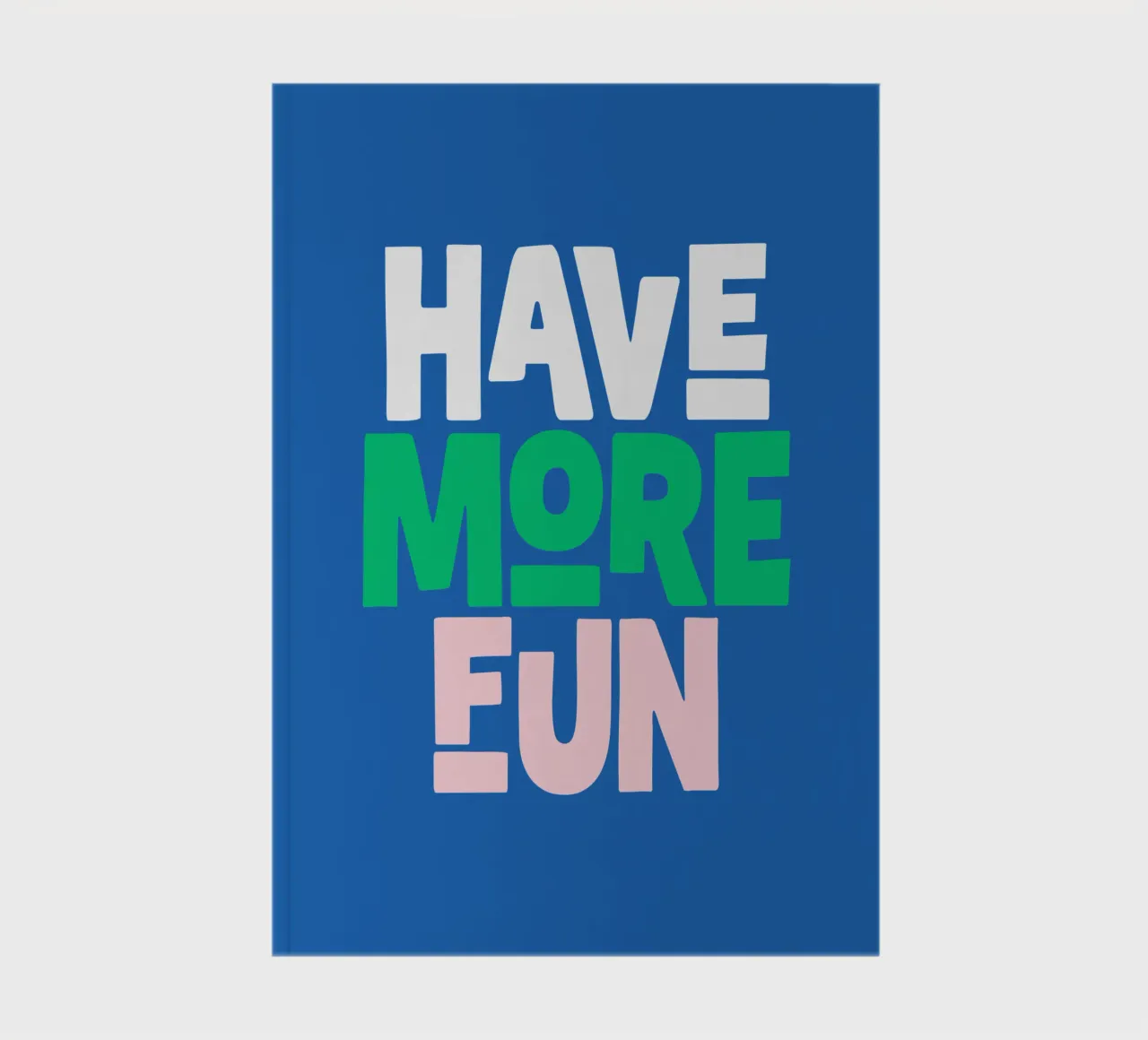 Divertirsi di più Design allegro e giocoso, moderno e colorato diario da THE MOTIVATED TYPE