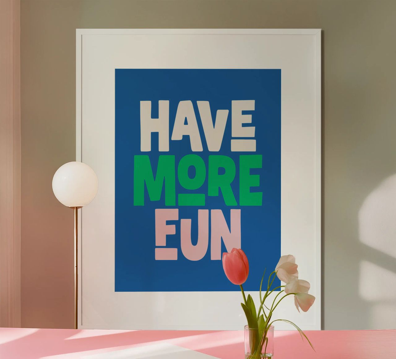Divertirsi di più Design allegro e giocoso, moderno e colorato carta hahnemühle da THE MOTIVATED TYPE