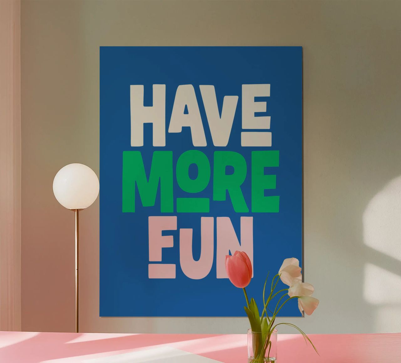 Divertirsi di più Design allegro e giocoso, moderno e colorato carta hahnemühle da THE MOTIVATED TYPE