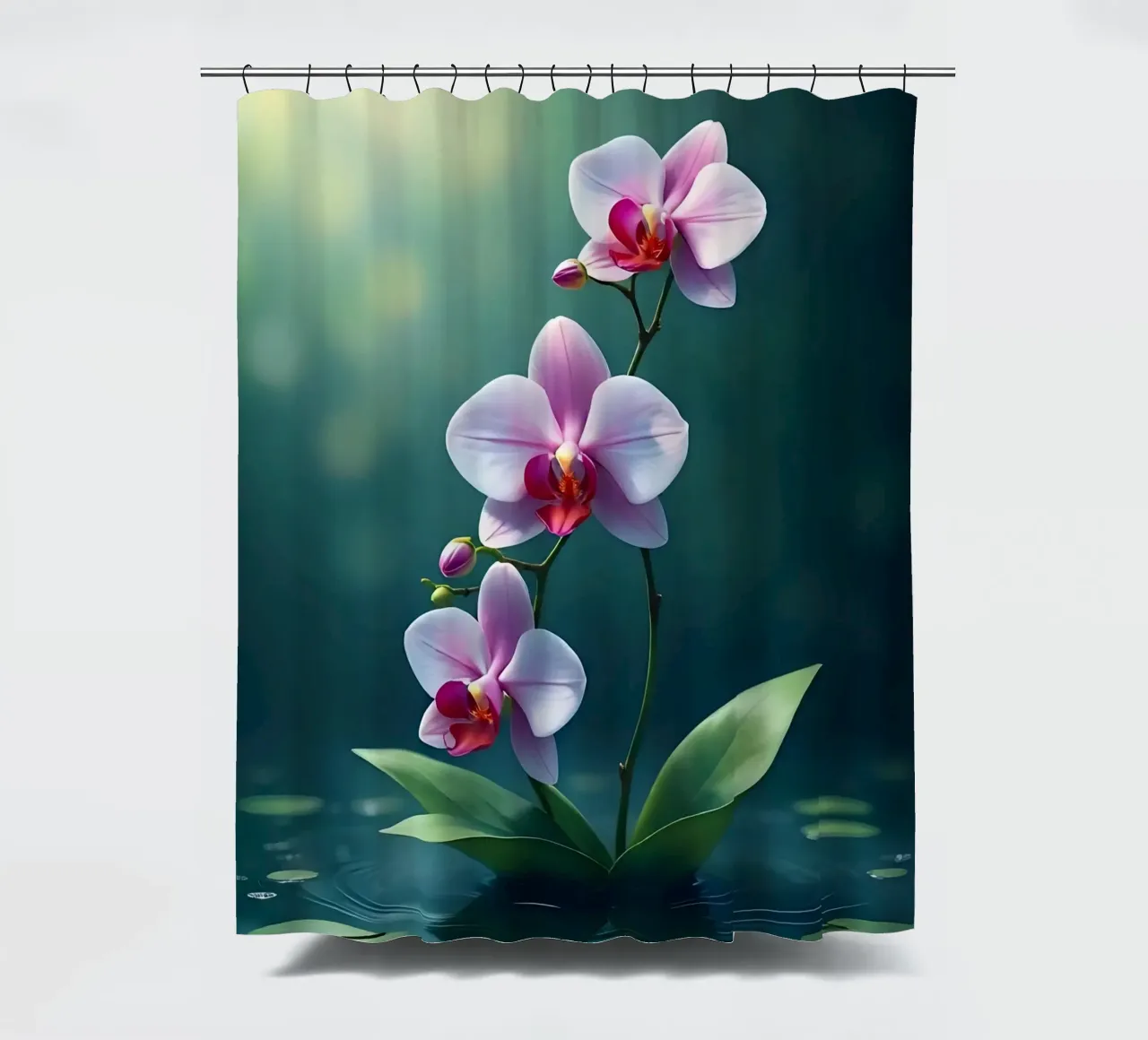 Stile_orchidea_A_2 tenda da doccia da Farb- und Blütenzauber by LK