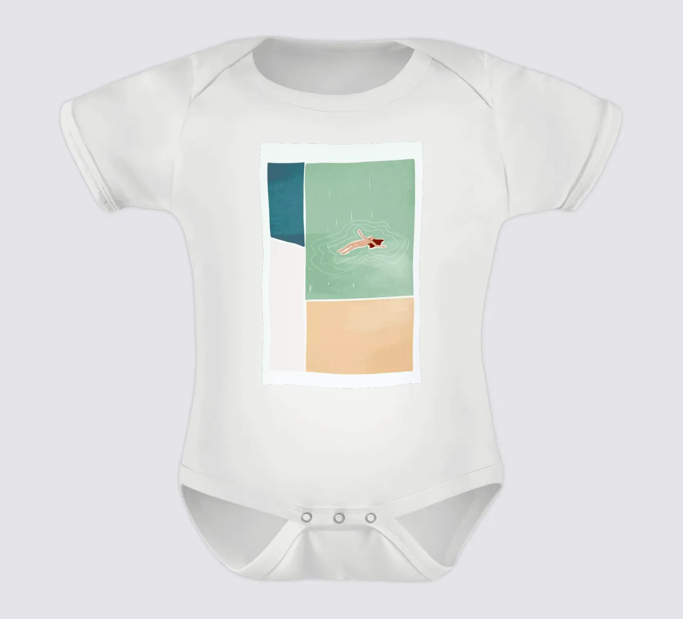 Bathing Kurzarm Babybody von Pure