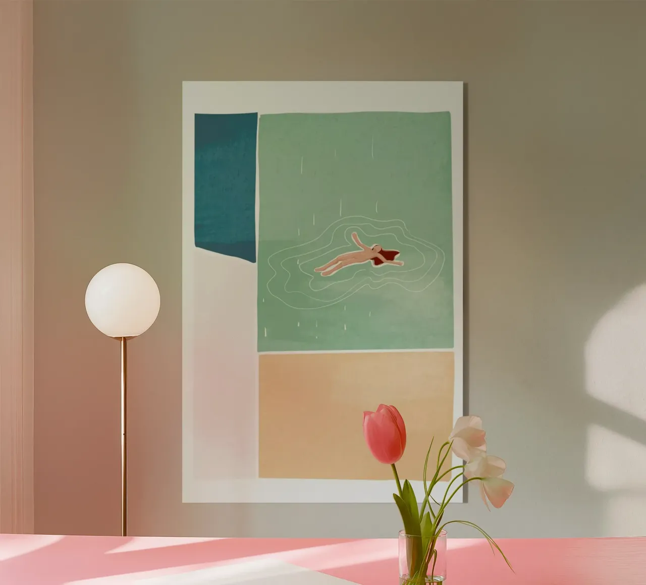 Bathing acrylic glass by Pure