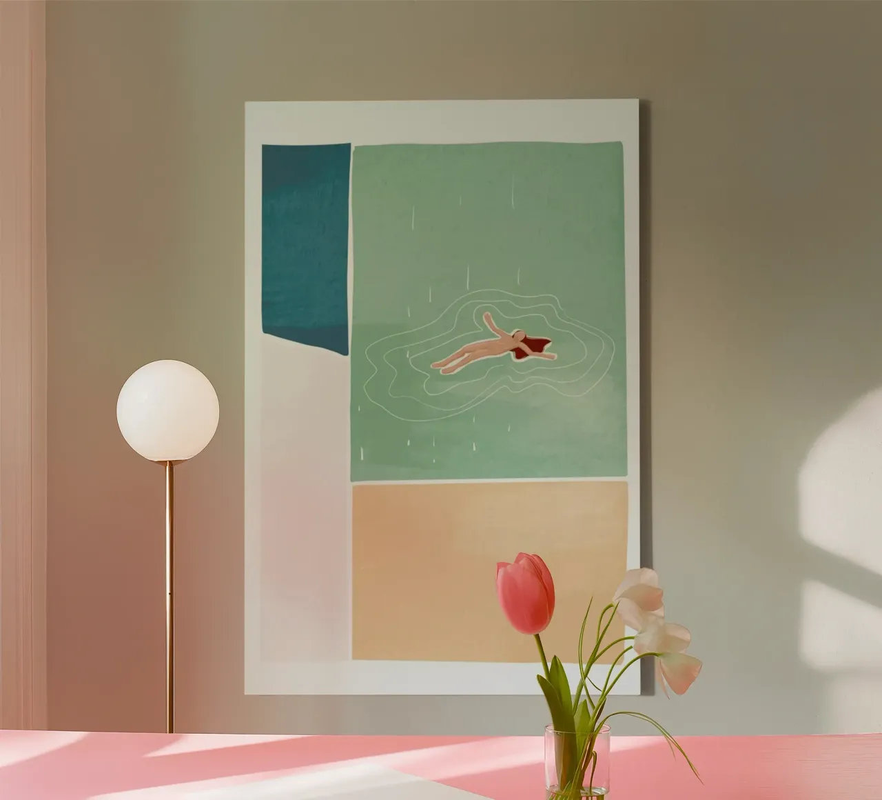 Bathing canvas by Pure