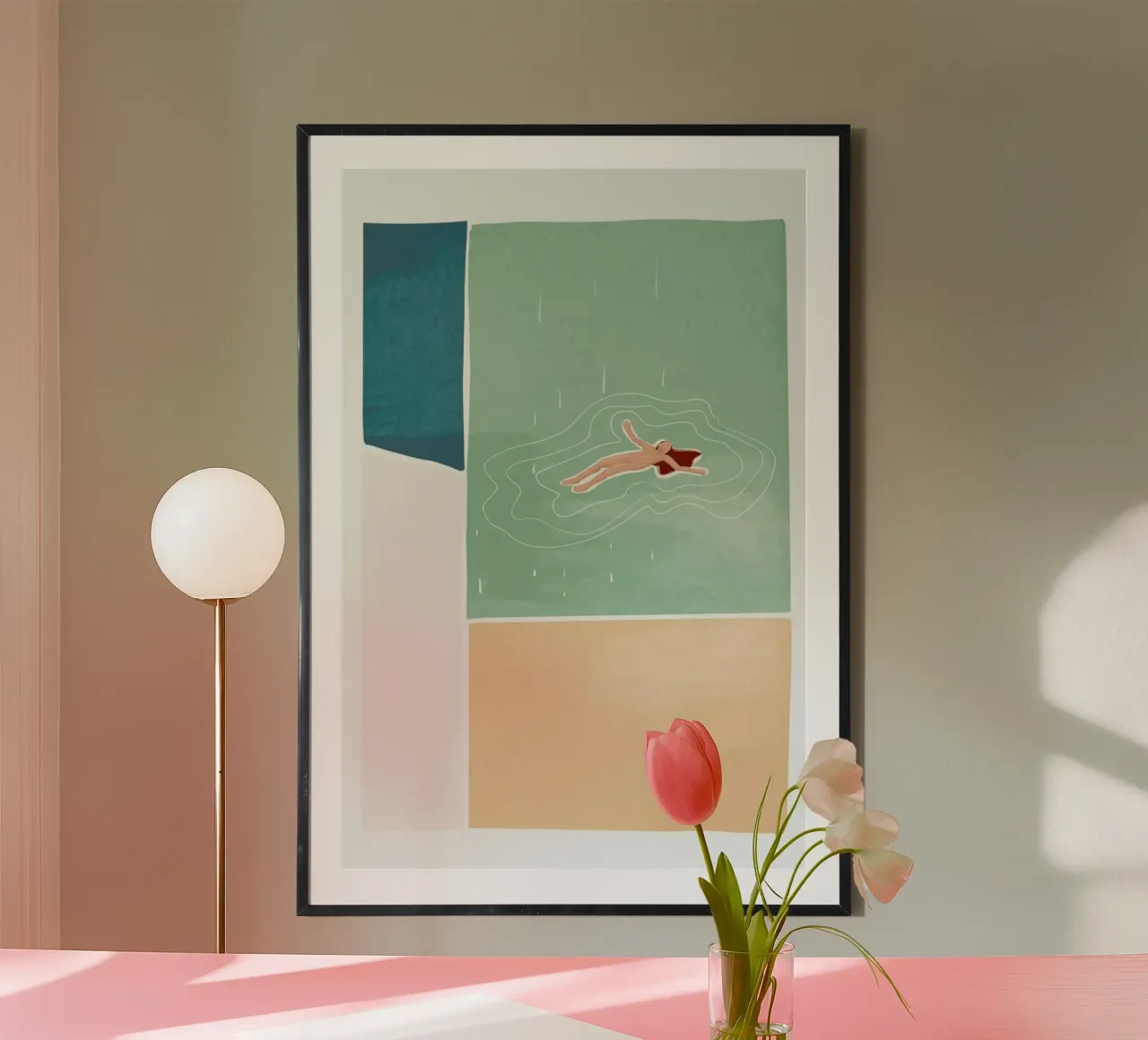 Bathing poster by Pure