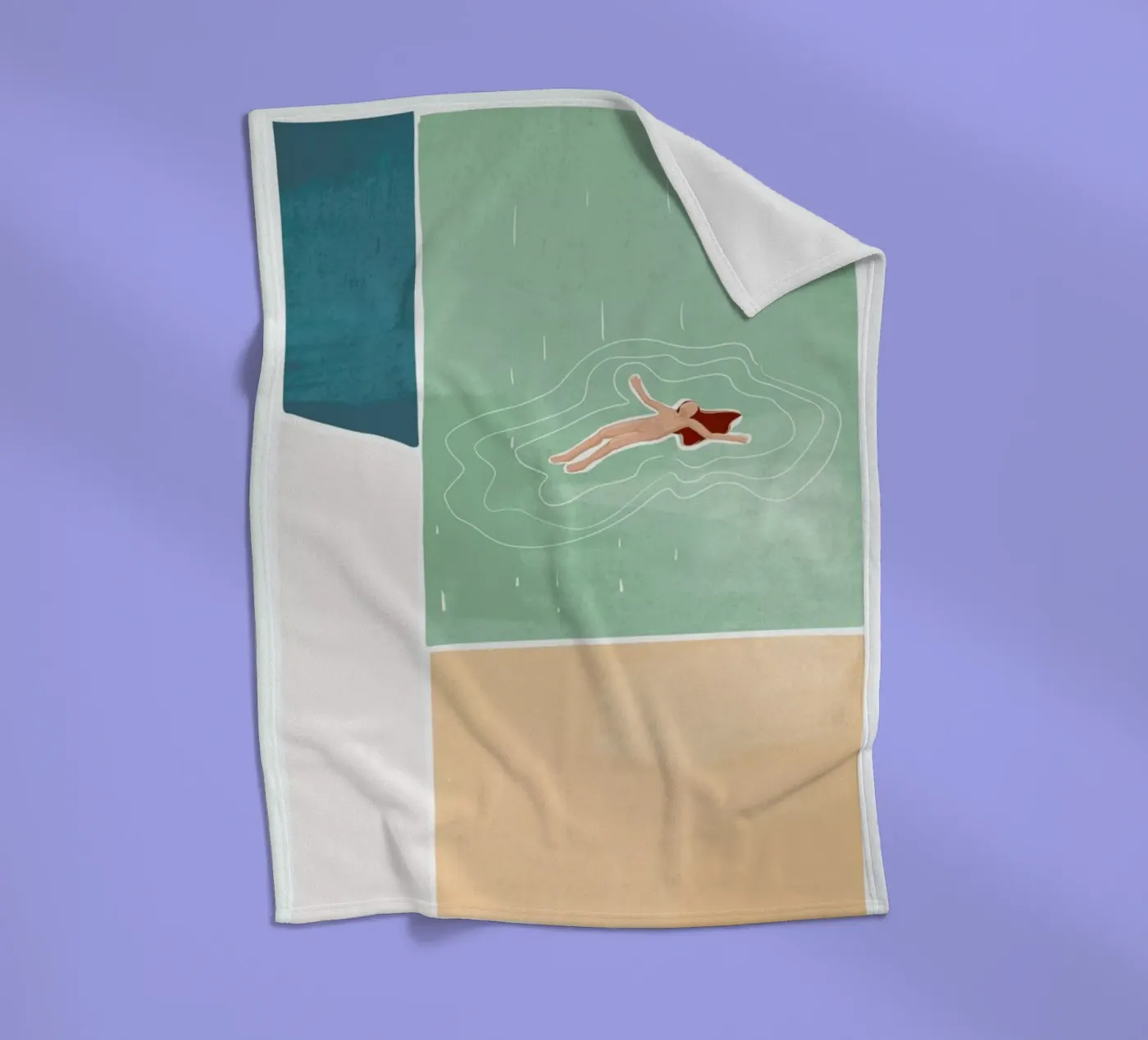 Bathing coperta in pile da Pure