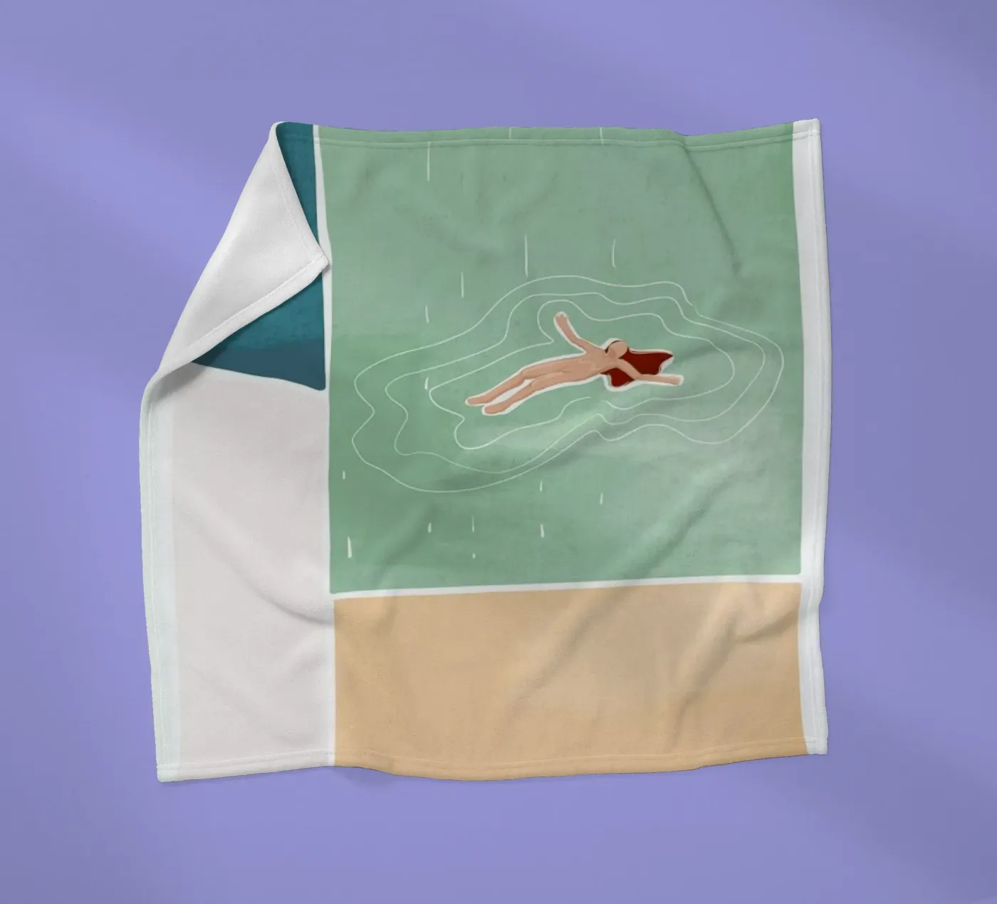 Bathing coperta in pile da Pure