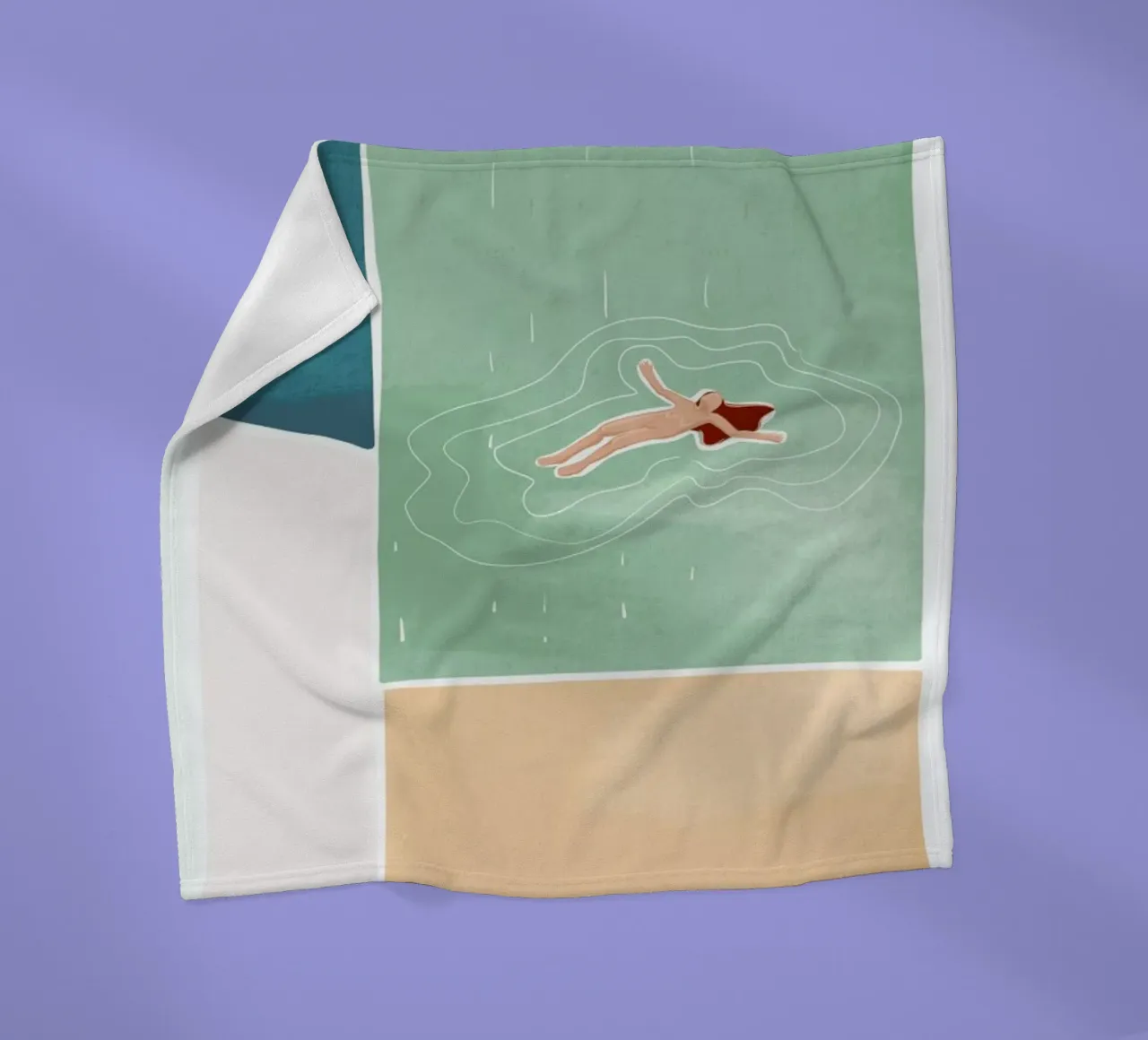 Bathing coperta in pile da Pure