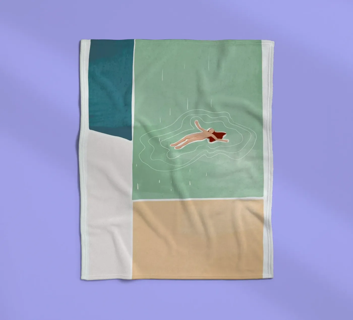 Bathing coperta in pile da Pure