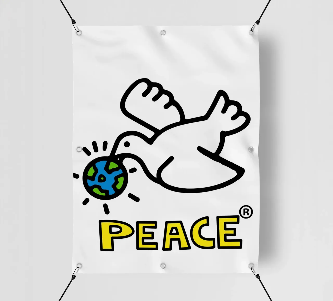 Peace telo in pvc da edsonramosart