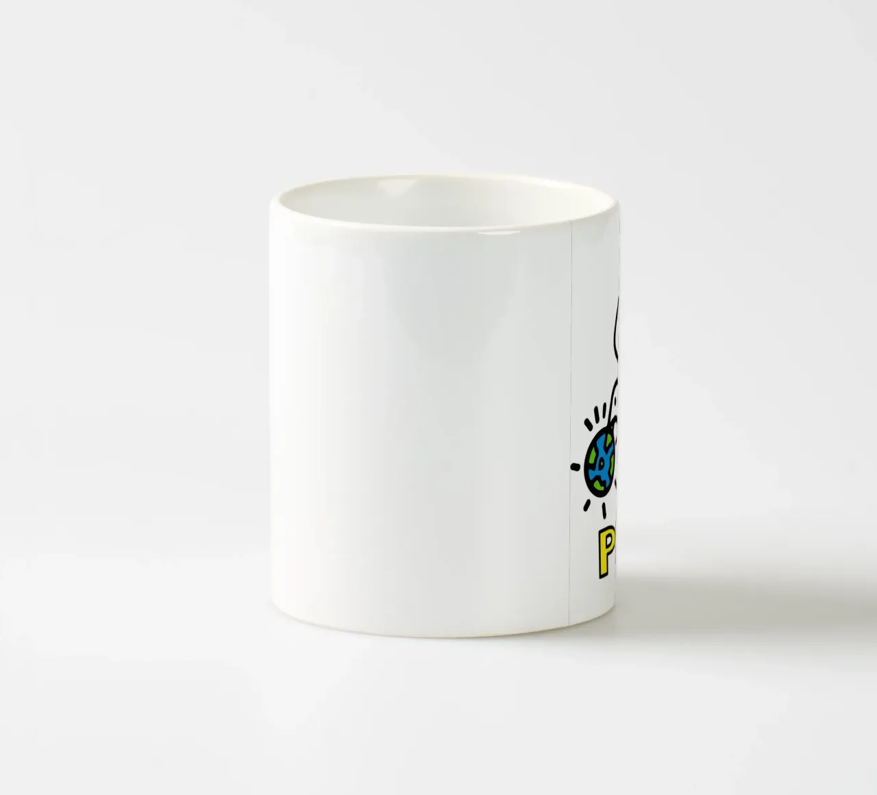 Peace tazza in ceramica da edsonramosart