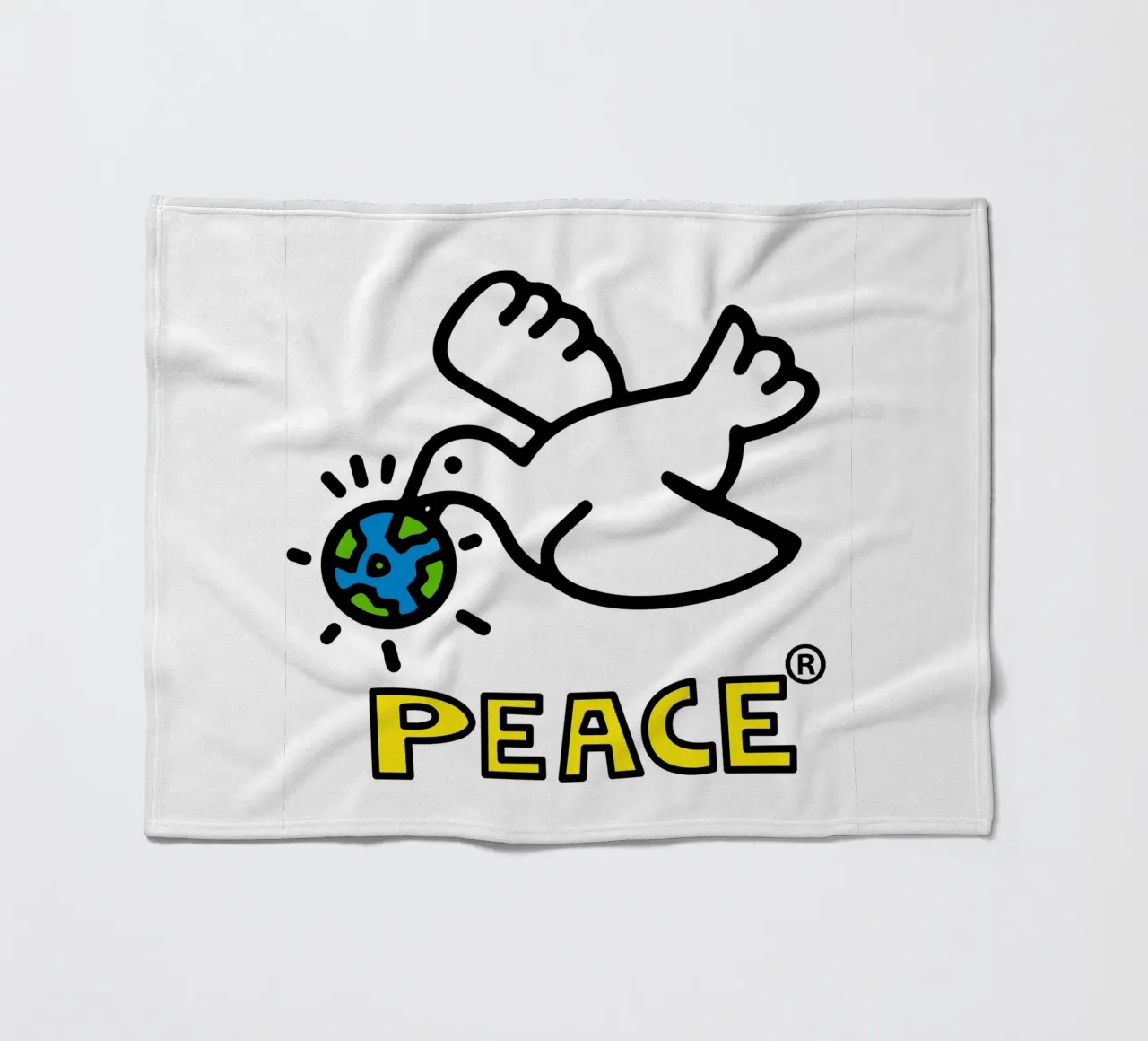 Peace coperta in pile da edsonramosart